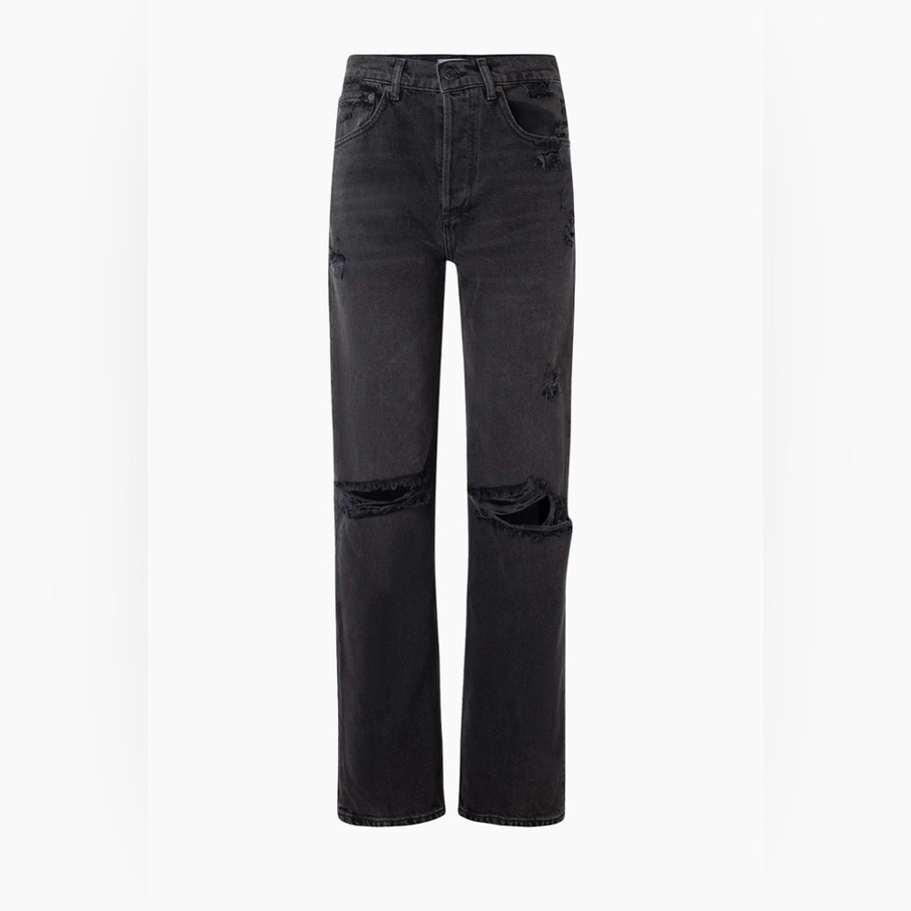 Boyish Ziggy High Rise Relaxed Jeans in Black/Gray (women’s jeans)